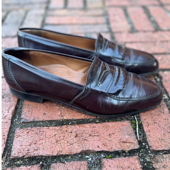 Cole Haan Men’s Burgundy Leather Penny Loafers Size 11.5 D main image 6